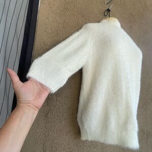 Marled Cream Women's Cowl Neck Sweater